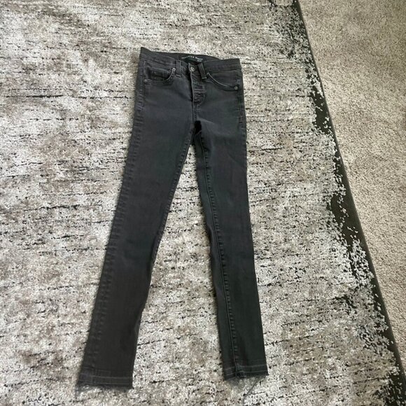 VERONICA BEARD DENIM JEANS DEBBIE SKINNY WASHED BLACK DISTRESSED Sz 24  GOTHCORE - Picture 14 of 15